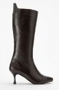 Kadın Deri İnce Topuklu Çizme KAHVE PYZ1064