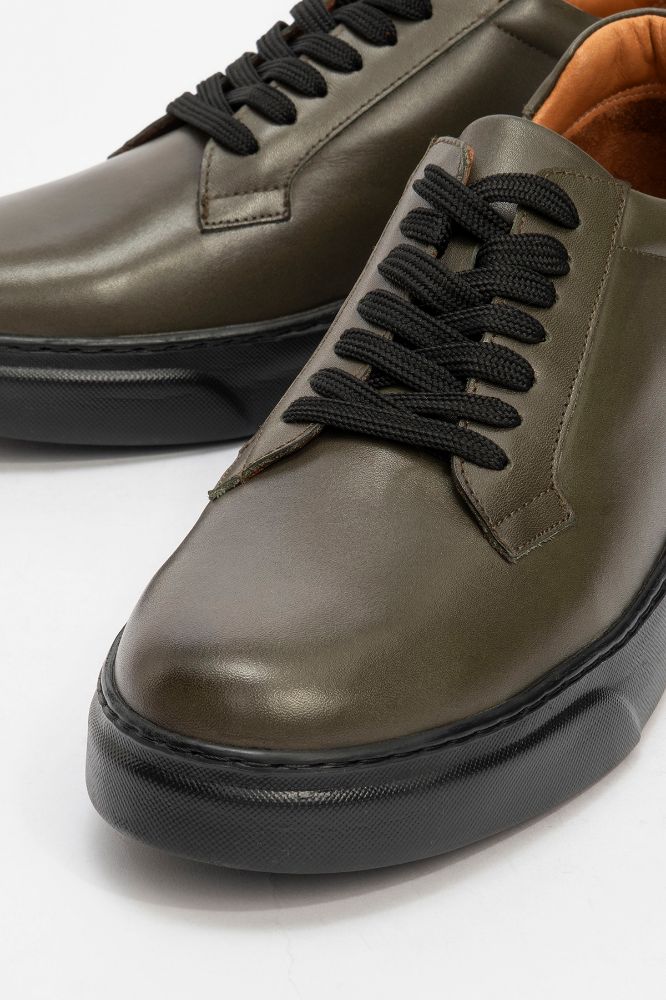 erkek-deri-ayakkabi-HAKI SIYAH-GLR9110-0100692_0