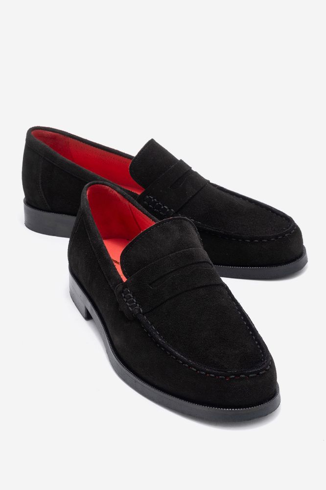 kadin-deri-loafer-ayakkabi-SIYAH SUET-PNC1436-0100763_0