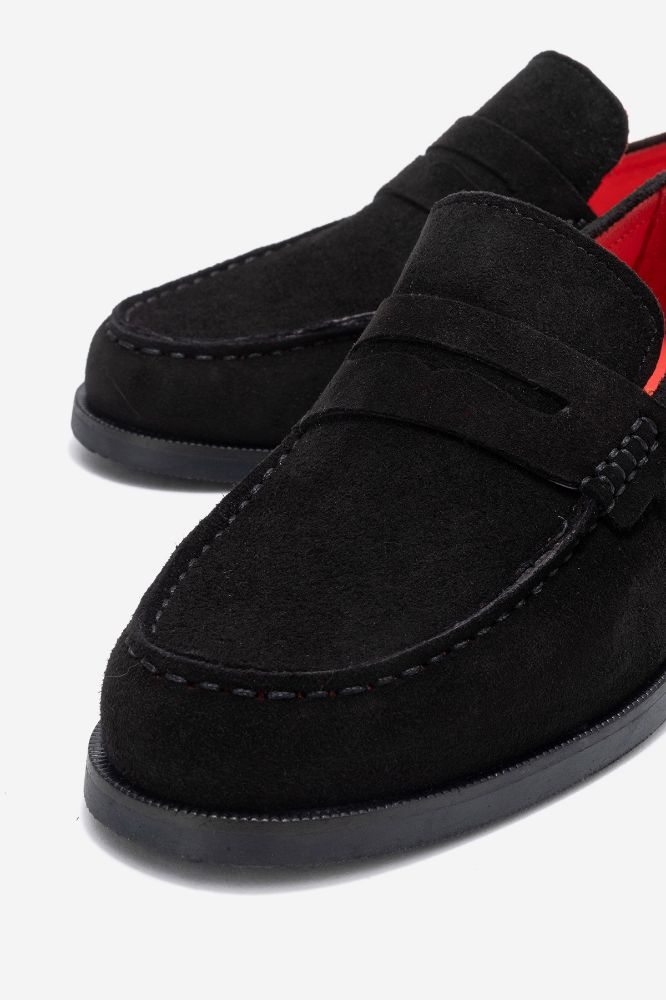 kadin-deri-loafer-ayakkabi-SIYAH SUET-PNC1436-0100764_0