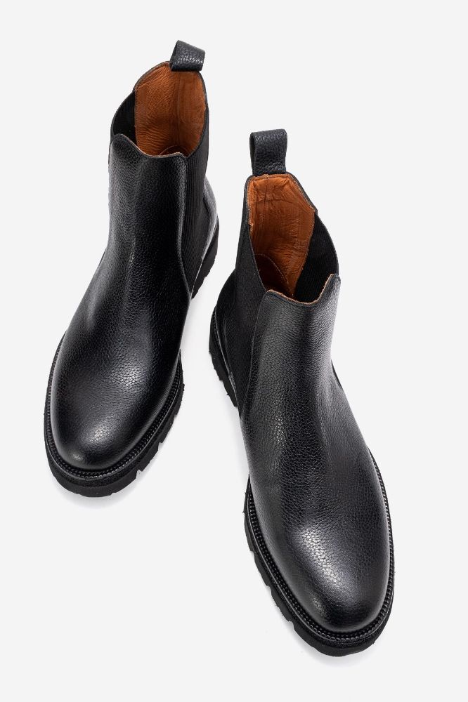 erkek-deri-lastikli-bot-SIYAH FLOTER-GLR8778-0100869_0