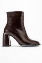 Kadın Kalın Topuklu Bot KAHVE KIRISIK ERC512