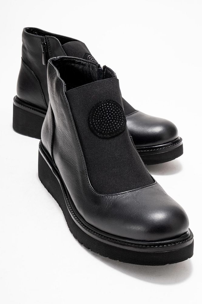 kadin-deri-onden-lastikli-bot-SIYAH-NHR406-0101067_0