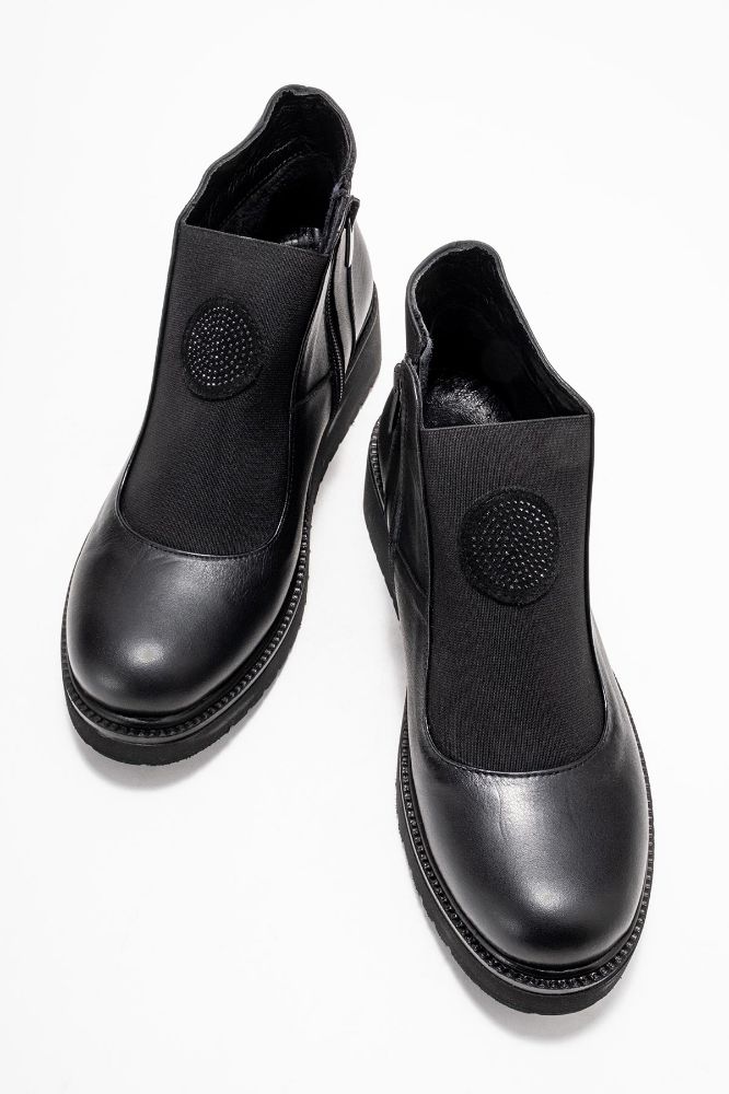 kadin-deri-onden-lastikli-bot-SIYAH-NHR406-0101070_0