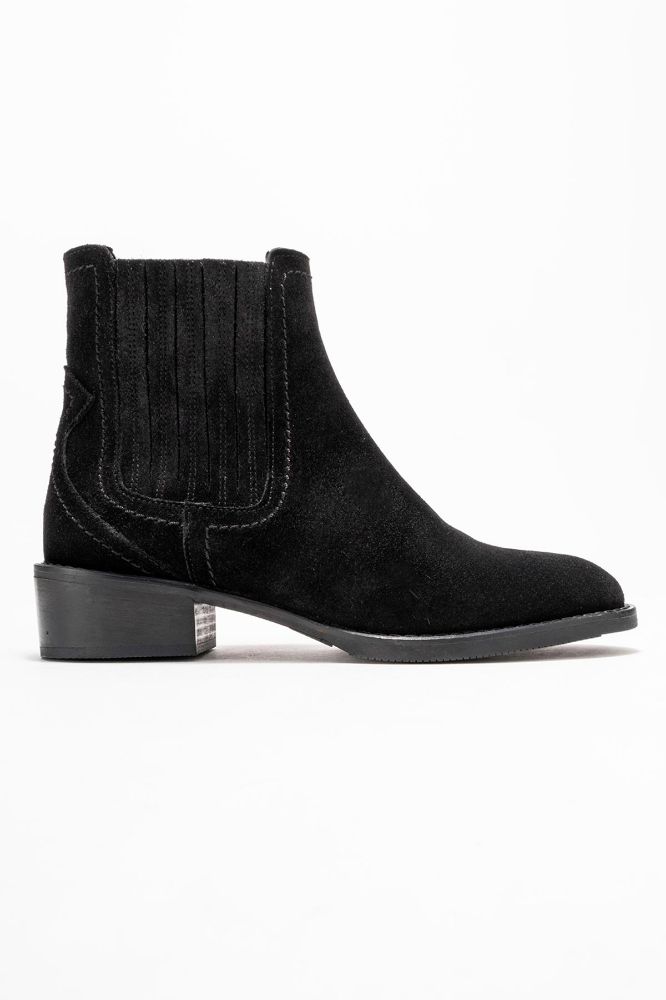 kadin-deri-bilekten-lastikli-bot-SIYAH SUET-PNC642-0101078_0