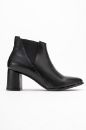 Kadın Deri Lastikli Bot SIYAH PYZ1138
