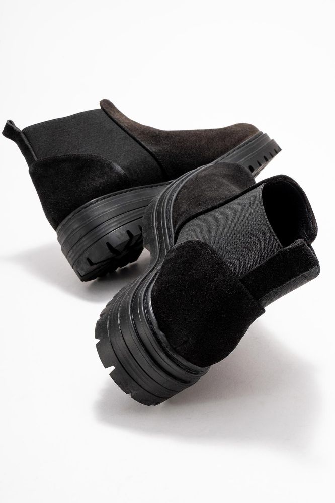 kadin-deri-lastikli-bot-SIYAH SUET-PYZ1950-0101117_0