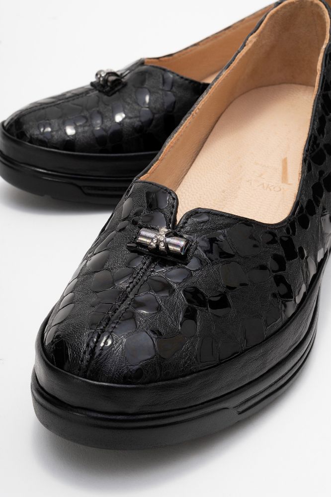 Kadın Deri Günlük Ayakkabı SIYAH NHR106 resmi