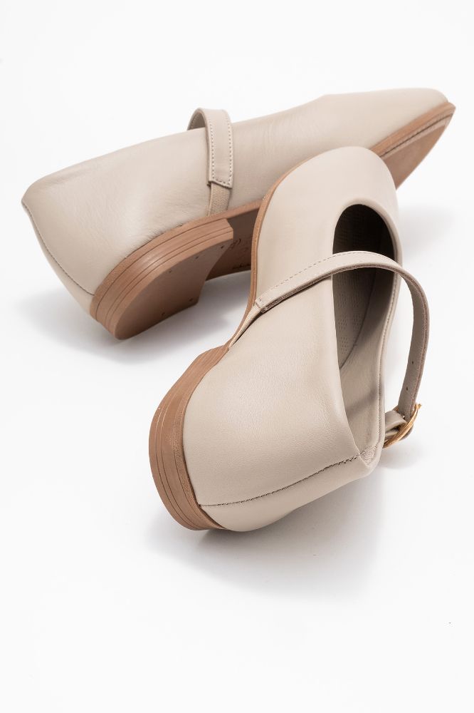 Kadın Deri Bantlı Babet TAS NHR3456 resmi