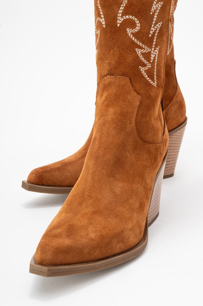 kadin-deri-western-cizme-TABA SUET-HKN1614-0101191_0