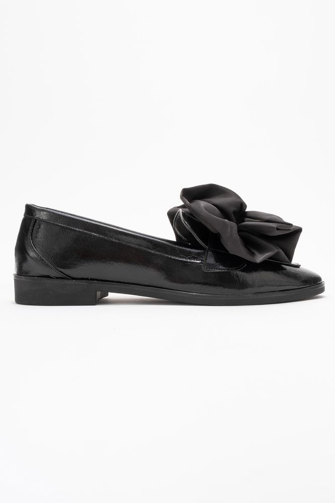 kadin-fiyonk-detayli-loafer-SIYAH RUSTIK-YKL031-0101195_0