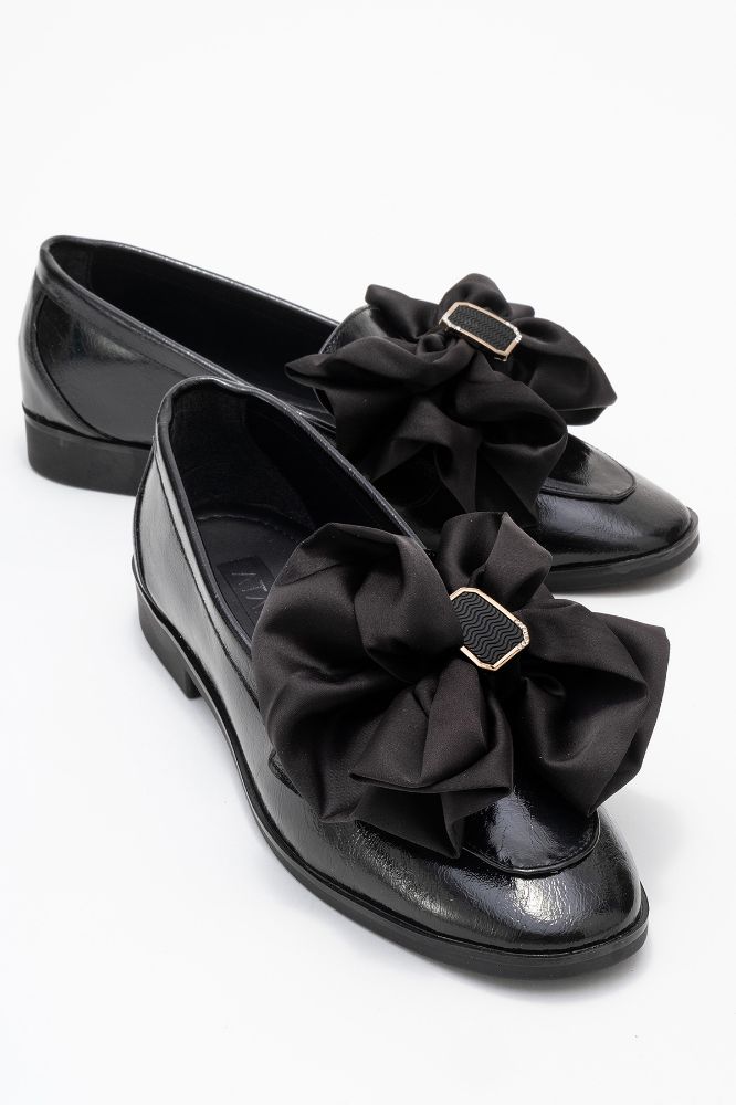 kadin-fiyonk-detayli-loafer-SIYAH RUSTIK-YKL031-0101196_0