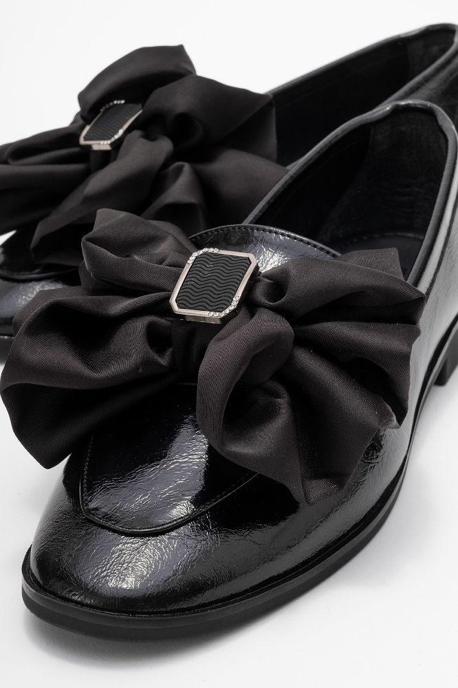 kadin-fiyonk-detayli-loafer-SIYAH RUSTIK-YKL031-0101197_0