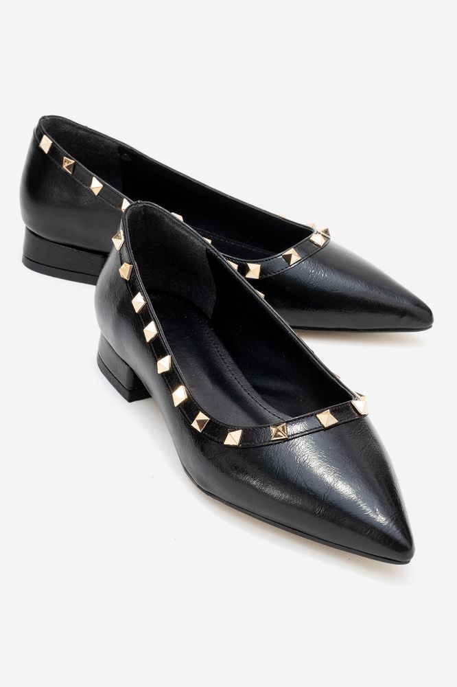 kadin-zimba-detayli-ayakkabi-SIYAH KIRIŞIK-ERC080-0101338_0