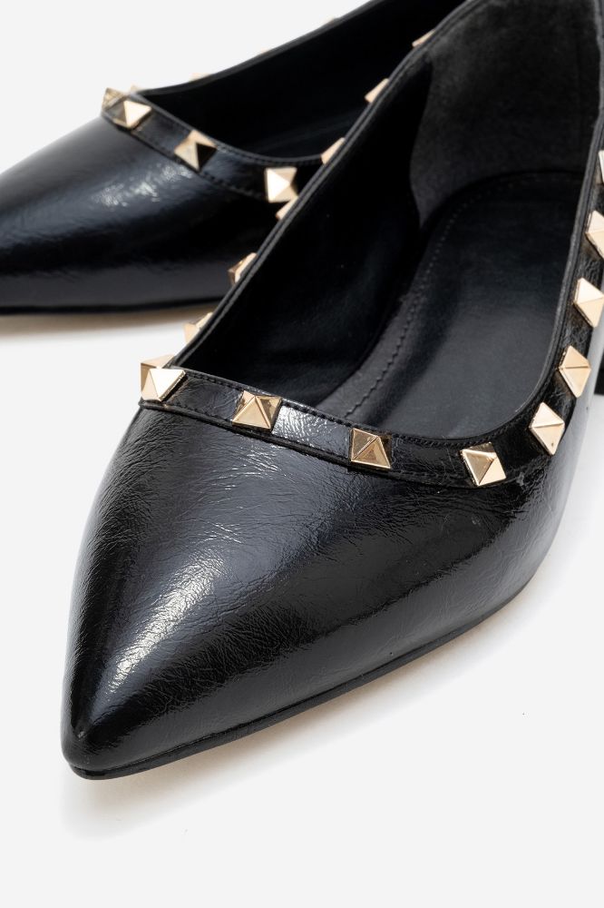 kadin-zimba-detayli-ayakkabi-SIYAH KIRIŞIK-ERC080-0101339_0