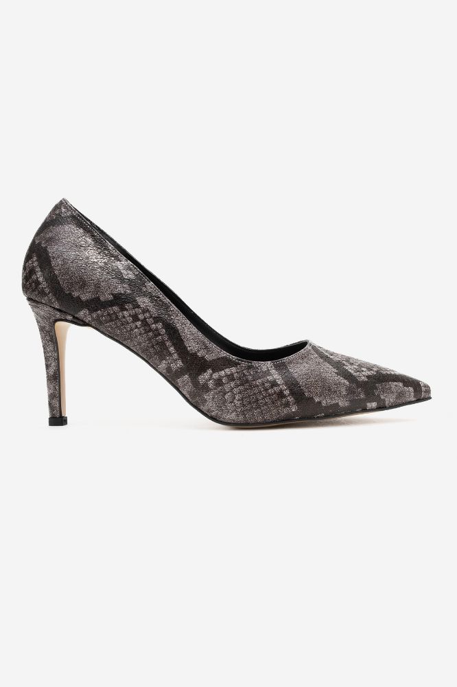 Kadın Stıletto SIYAH YILAN ERC177 resmi