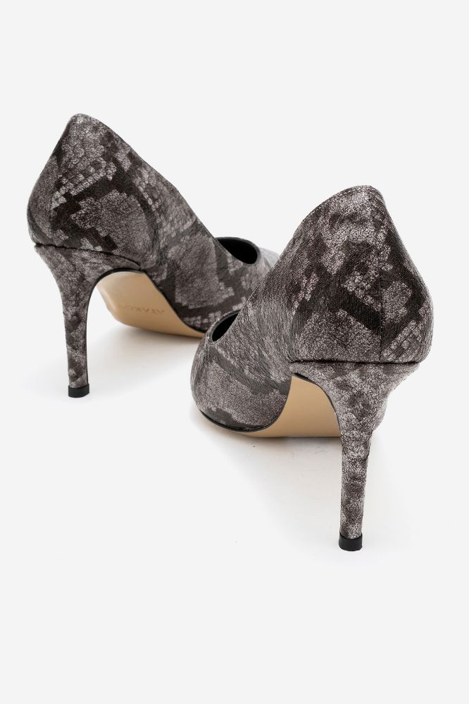 Kadın Stıletto SIYAH YILAN ERC177 resmi