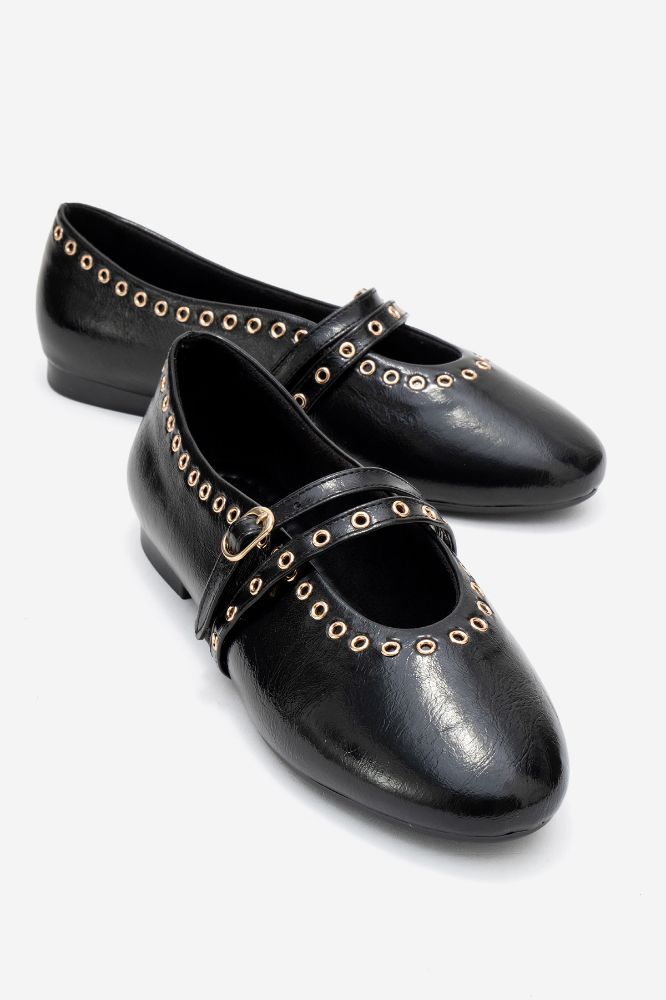 kadin-zimba-detayli-babet-SIYAH RUSTIK-YKL1065-0101446_0