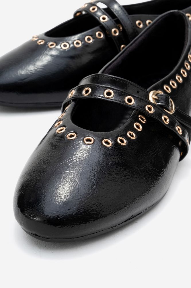 kadin-zimba-detayli-babet-SIYAH RUSTIK-YKL1065-0101447_0