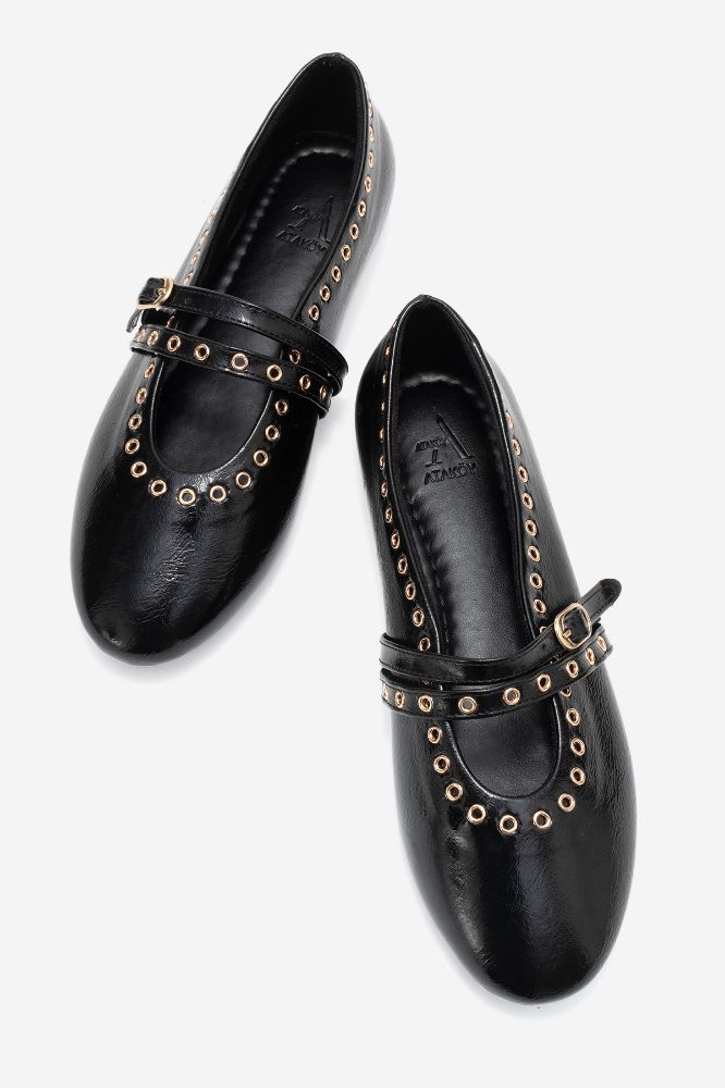 kadin-zimba-detayli-babet-SIYAH RUSTIK-YKL1065-0101449_0