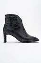 Kadın Topuklu Bot SIYAH YILAN REY09