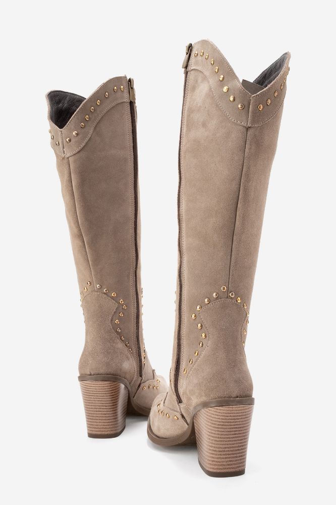 kadin-deri-zimba-detayli-western-cizme-BEJ SUET-HKN1608-0101789_0