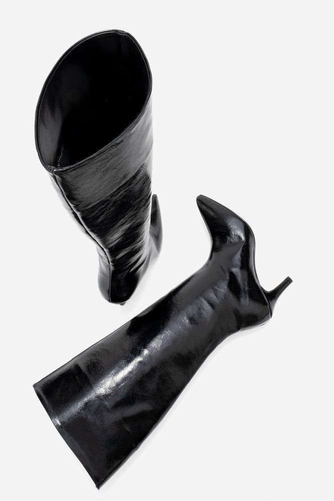 kadin-ince-topuklu-cizme-SIYAH KIRIŞIK-ERC800-0101810_0