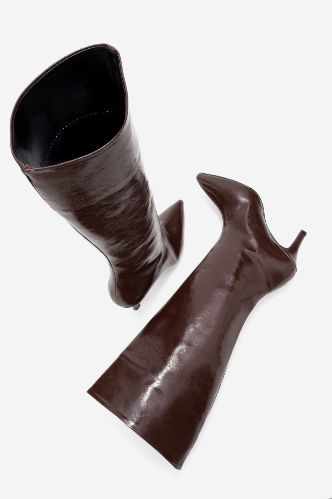 kadin-ince-topuklu-cizme-KAHVE KIRISIK-ERC800-0101816_0