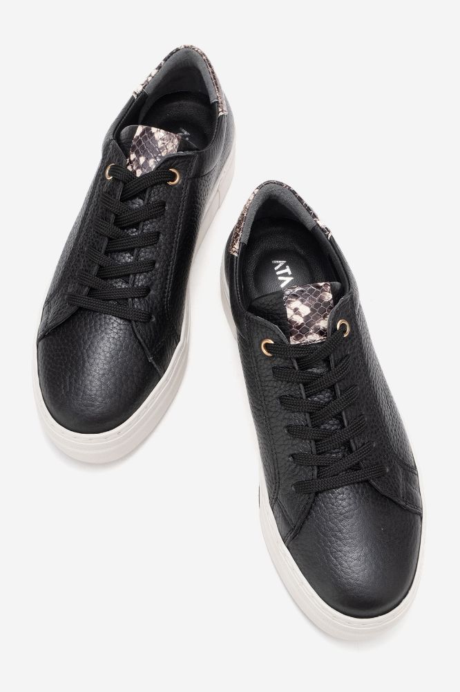 Kadın Deri Sneaker SIYAH OK2571 resmi