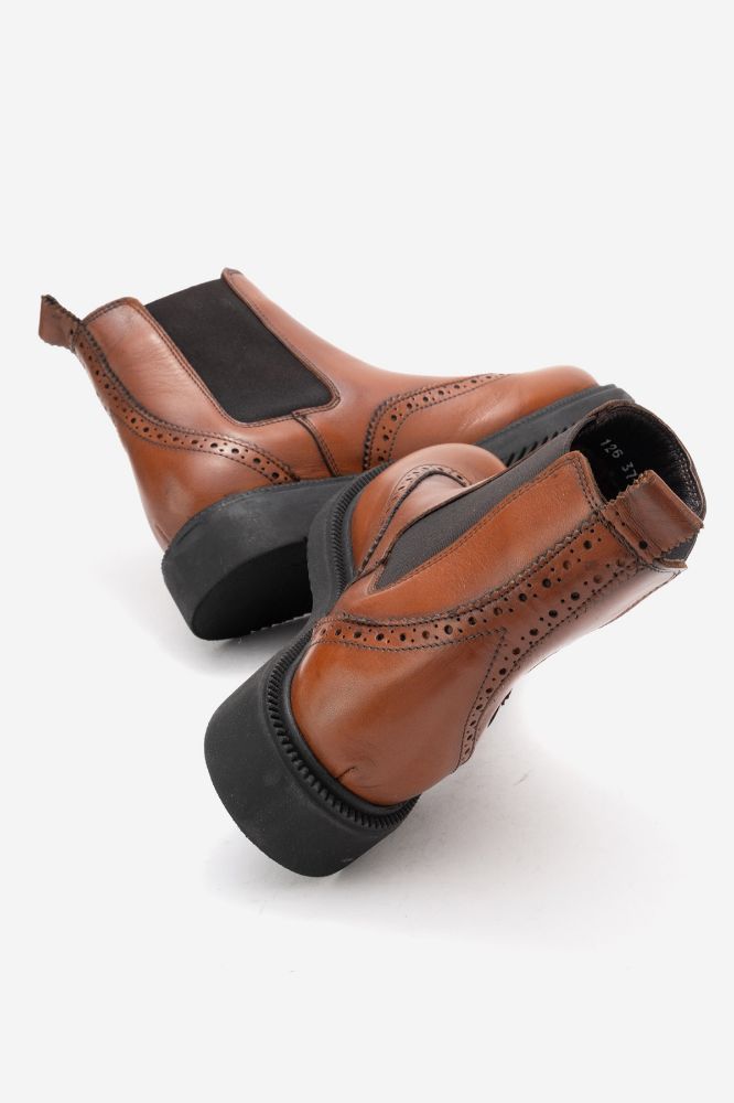 Kadın Deri Lastikli Bilekte Bot TABA PNC126 resmi