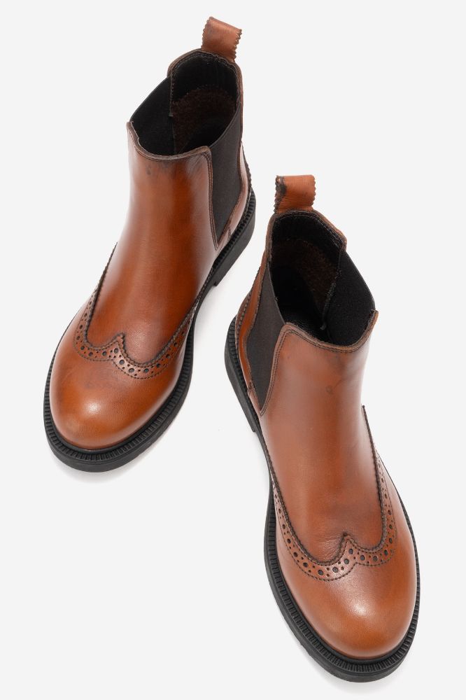 Kadın Deri Lastikli Bilekte Bot TABA PNC126 resmi