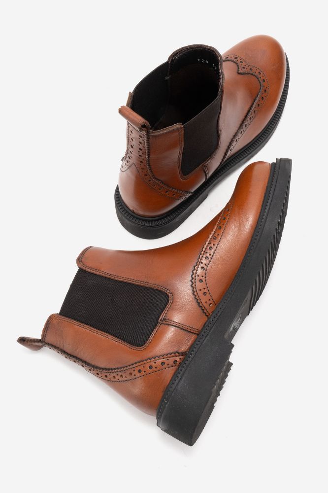 Kadın Deri Lastikli Bilekte Bot TABA PNC126 resmi