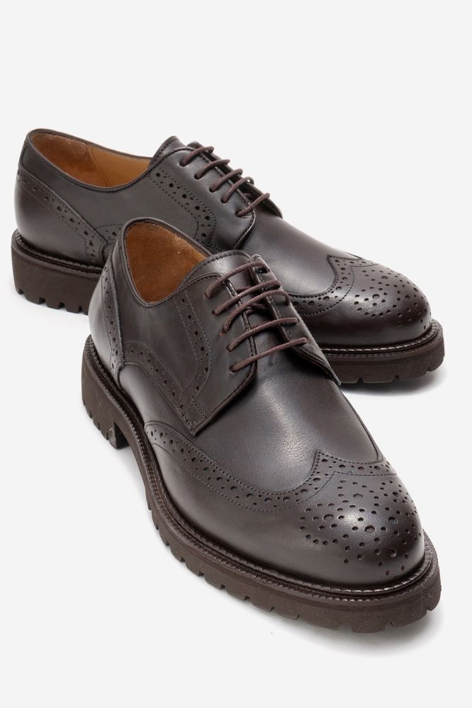 Erkek Deri Ayakkabı KAHVE GLR8688 resmi