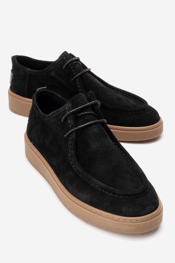 erkek-deri-ayakkabi-SIYAH SUET OLIVE-GLR9636-0102113_0