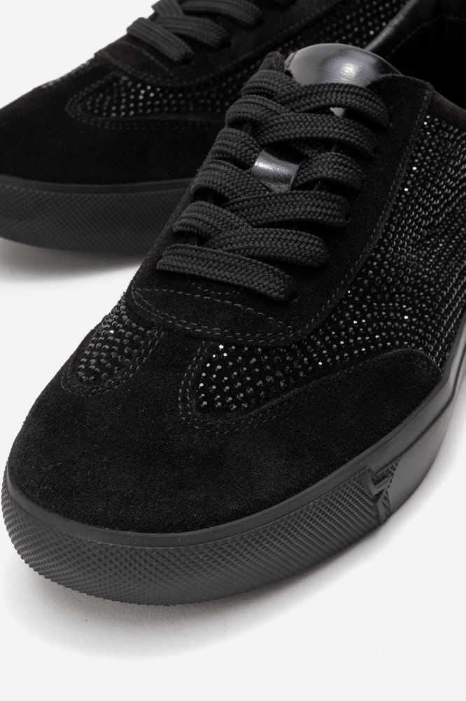 Kadın Deri Sneaker Ayakkabı SIYAH SUET PNC1385 resmi