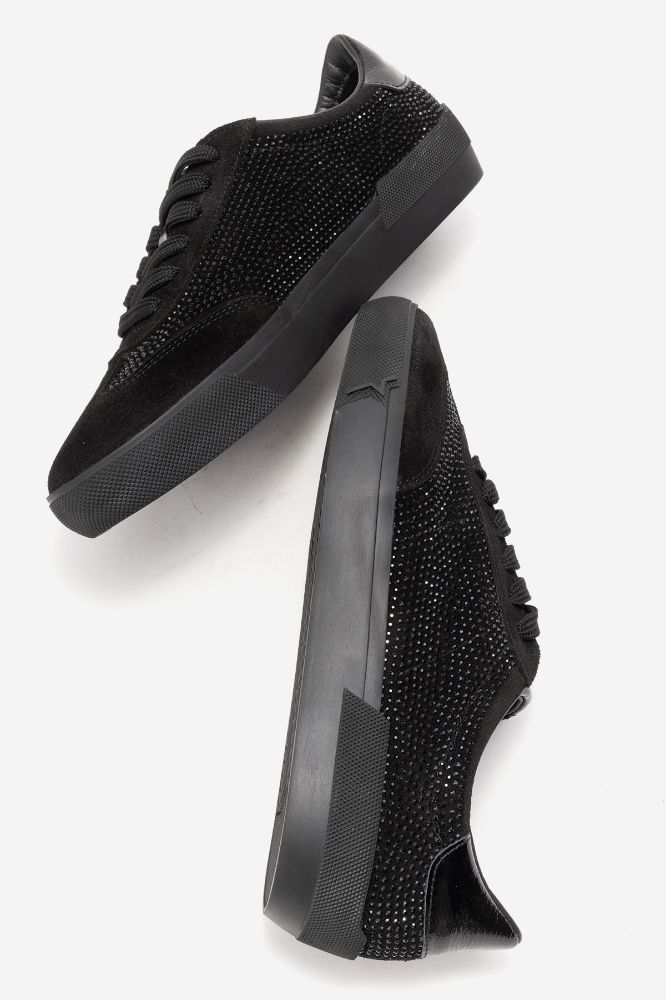 Kadın Deri Sneaker Ayakkabı SIYAH SUET PNC1385 resmi