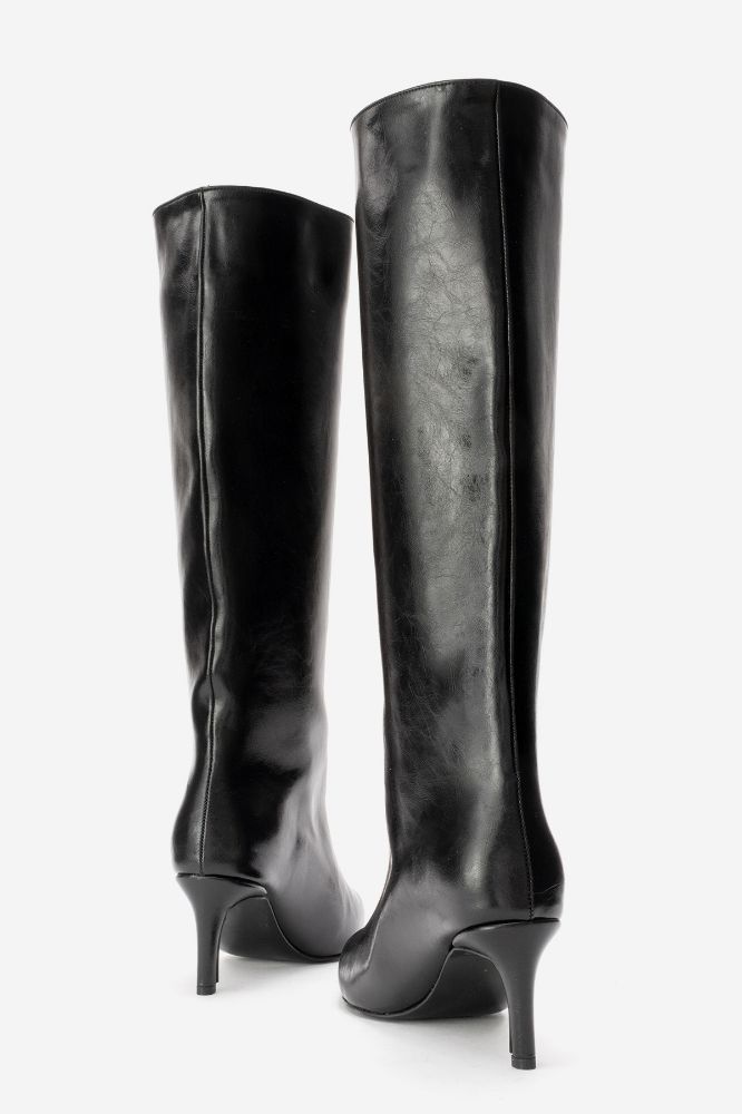 kadin-ince-topuklu-cizme-SIYAH KIRIŞIK-ERC3125-0102235_0