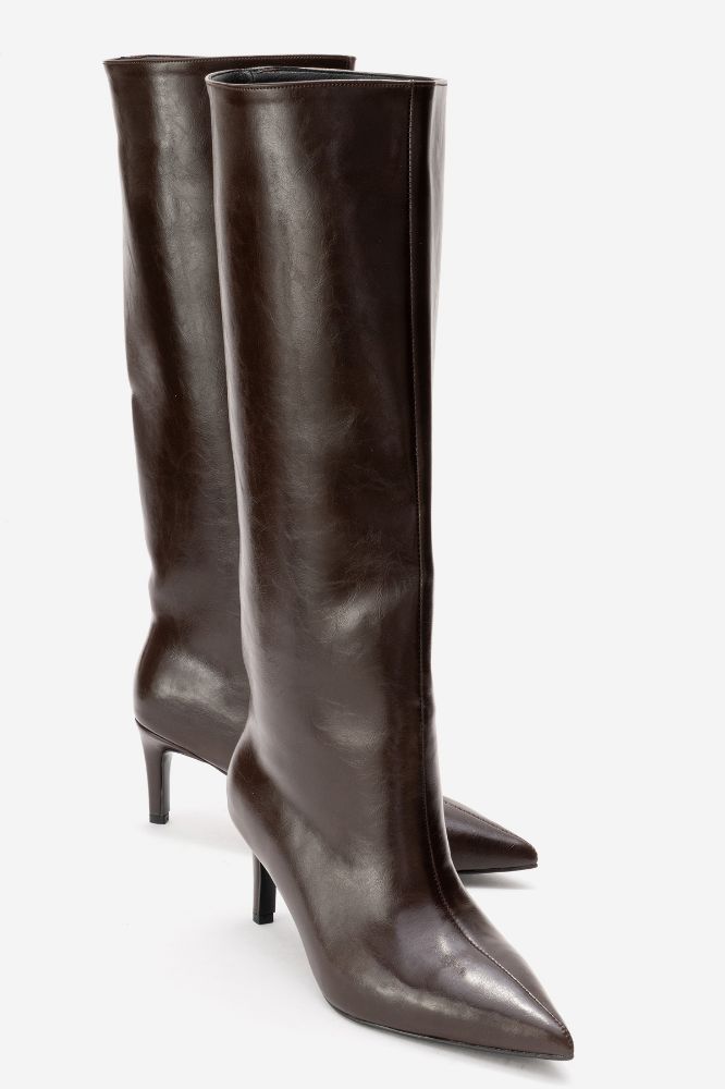 kadin-ince-topuklu-cizme-KAHVE KIRISIK-ERC3125-0102239_0