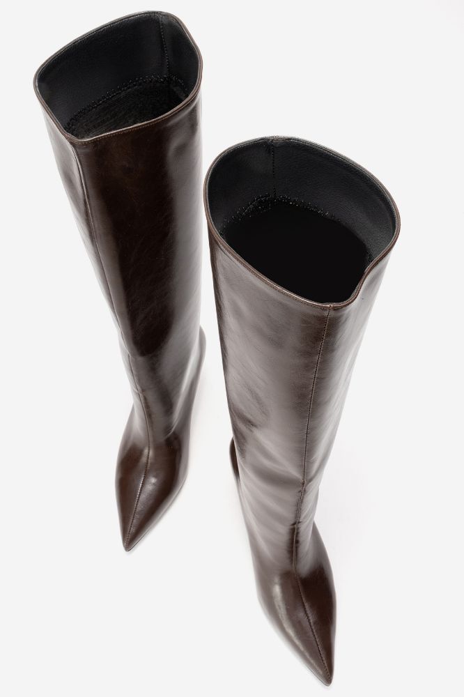 kadin-ince-topuklu-cizme-KAHVE KIRISIK-ERC3125-0102242_0