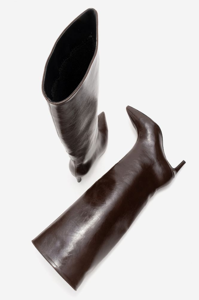 kadin-ince-topuklu-cizme-KAHVE KIRISIK-ERC3125-0102243_0