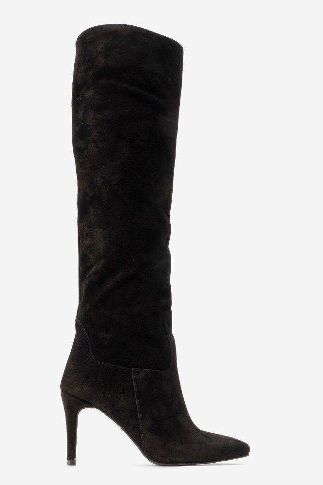 kadin-deri-ince-topuklu-diz-ustu-cizme-SIYAH SUET-LOOK305-0102244_0