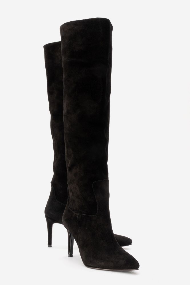 kadin-deri-ince-topuklu-diz-ustu-cizme-SIYAH SUET-LOOK305-0102245_0