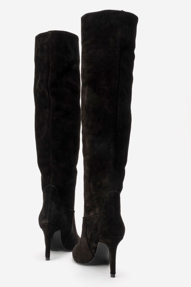 kadin-deri-ince-topuklu-diz-ustu-cizme-SIYAH SUET-LOOK305-0102247_0