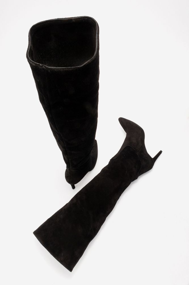 kadin-deri-ince-topuklu-diz-ustu-cizme-SIYAH SUET-LOOK305-0102249_0