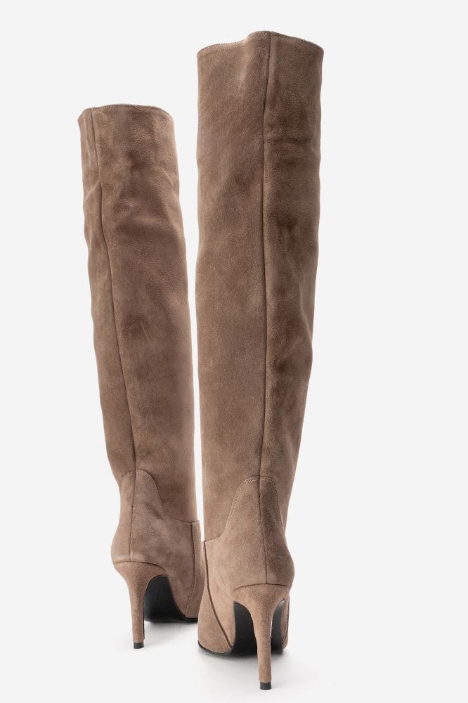 kadin-deri-ince-topuklu-diz-ustu-cizme-VIZON SUET-LOOK305-0102259_0