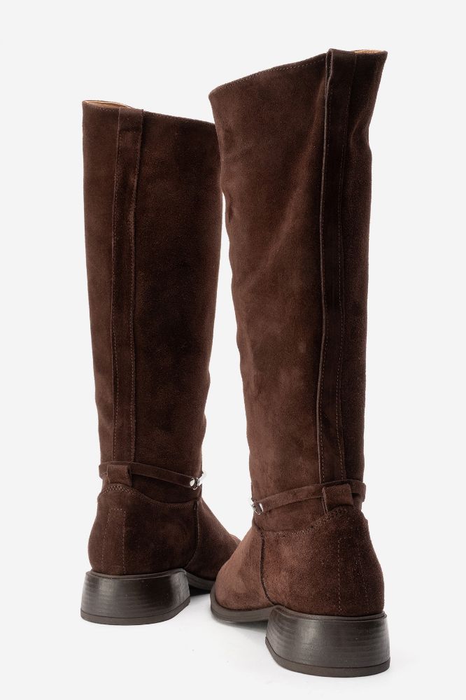 kadin-deri-cizme-KAHVE SUET-MON3610-0102283_0