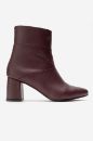 Kadın Deri Kalın Topuklu Bot BORDO PYZ1206