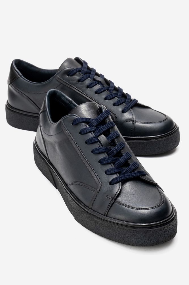 Erkek Deri Ayakkabı LACIVERT GLR9613 resmi