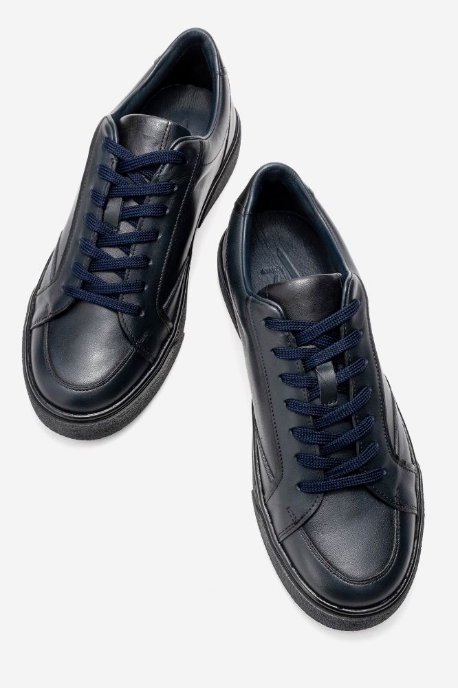 Erkek Deri Ayakkabı LACIVERT GLR9613 resmi