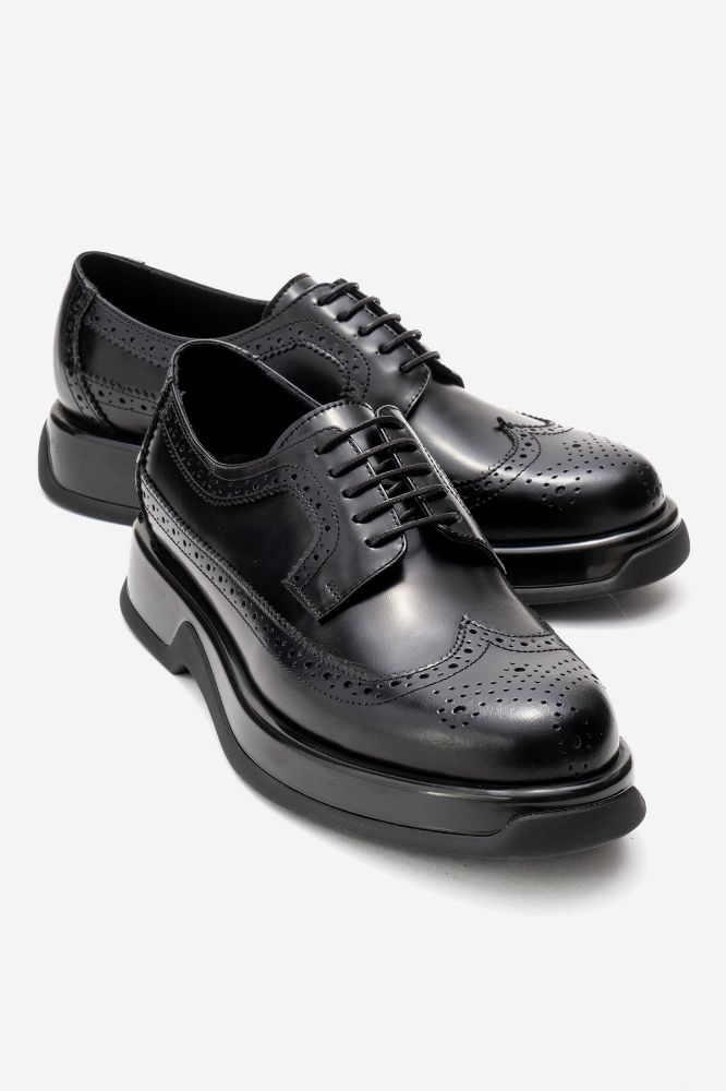 Erkek Deri Ayakkabı SIYAH ACMA GLR9702 resmi